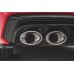 Диффузор заднего бампера с имитацией насадок на Audi A7 C8 S-Line